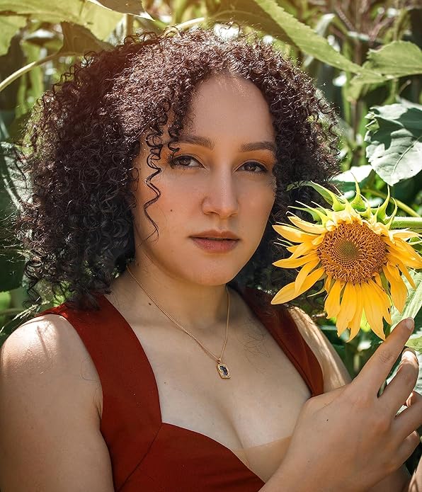 CANEVINKA 18K Gold Plate Coin Pendant Necklace for Women Dainty Compass Sunflower Necklaces Personalized Chain Layered Jewelry