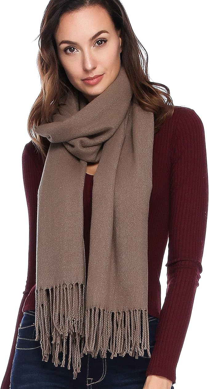 HOYAYO Extra Large Thick Pashmina Shawl Wraps - Wool Soft Winter Warm Scarves Travel Blanket for Women