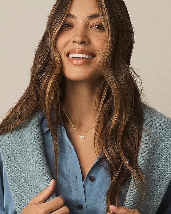 Cubic Zirconia Necklace, Dainty 14k Gold Plated Diamond Necklaces For Women Choker Necklace Simple Gold Plated CZ Jewelry Necklaces for Women Trendy Gifts