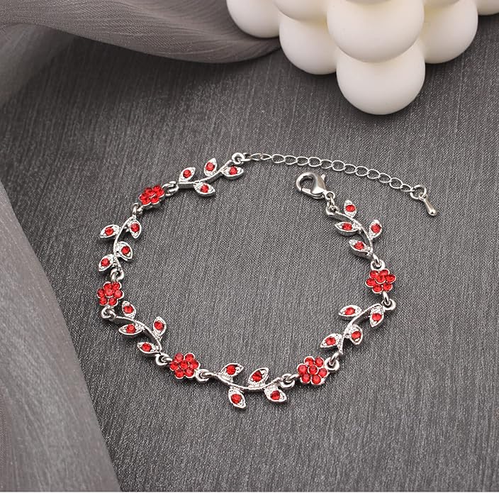 Austrian Crystal Rhinestone Choker Necklace Dangle Earring Link Bracelet Jewelry Set for Brides Bridesmaid Prom Costume Accessories for Women