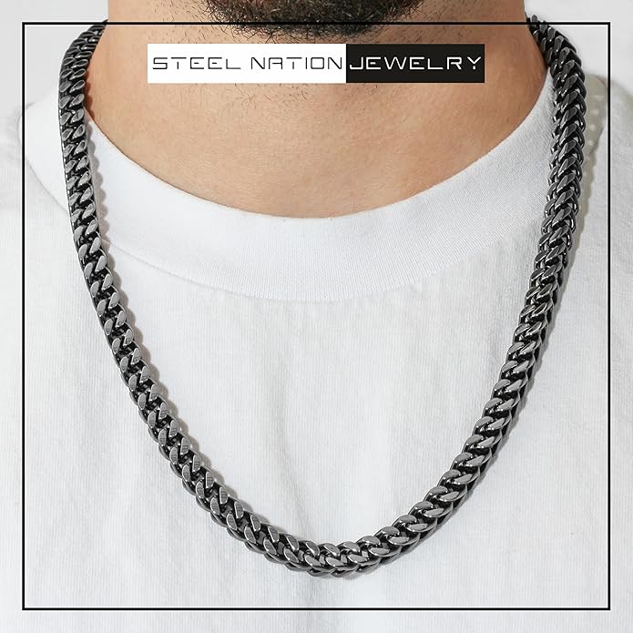 Men's Chain Bracelet Sets Stainless Steel - Choice of Size and Colors