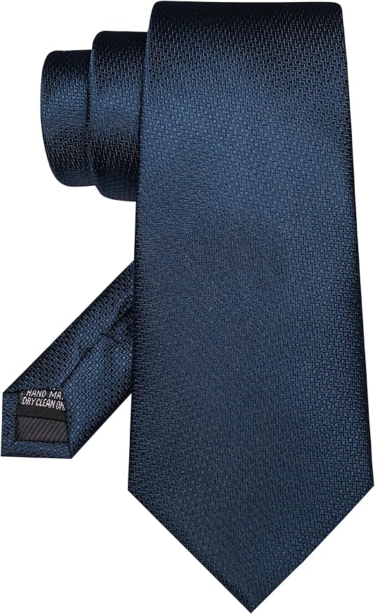 JEMYGINS Mens Tie and Lapel Pin Necktie Pocket Square Cufflinks and Tie Clip Sets for Business Casual 5PCS