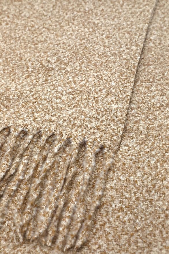 Achillea Warm Cashmere-Feel Winter Scarf – Thick Pashmina Shawl Wrap for Cold Weather