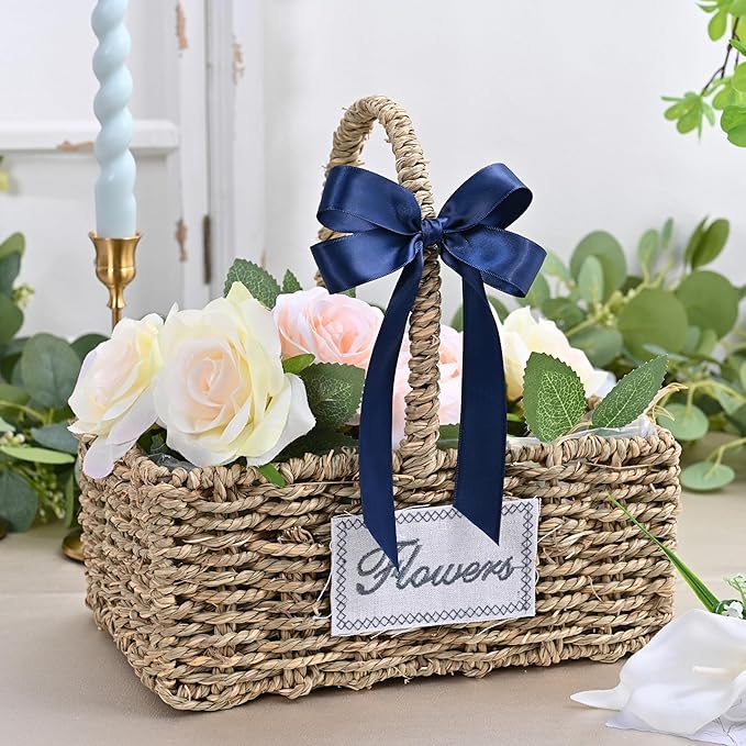 LEEQE Navy Blue Satin Ribbon 1 inch X 50 Yards Polyester Ribbon for Gift Wrapping Very Suitable for Weddings Party Hair Bow Invitation Decorations and More