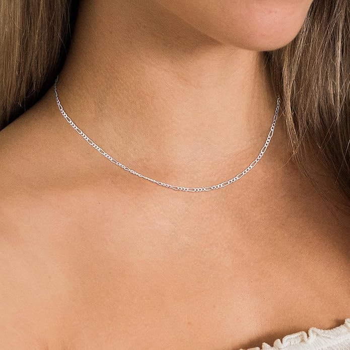 Freekiss Herringbone Necklace for Women,Dainty Gold Necklace,14k Gold Plated Snake,Gold Chain Choker Necklaces,Simple Gold Layered Necklaces,Gold Jewelry Gift for Women