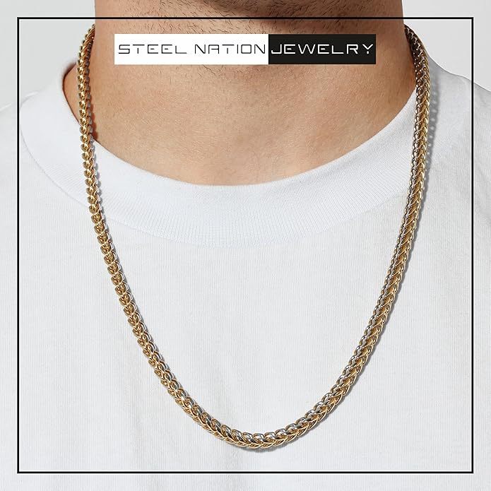 Men's Chain Bracelet Sets Stainless Steel - Choice of Size and Colors