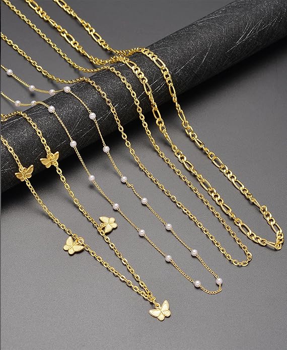 Tornito 8Pcs Waist Belly Chain CZ Heart Pearl Snake Bead Sequin Paperclip Belly Chain Summer Beach Sexy Body Chains Jewelry Accessories for Women Adjustable
