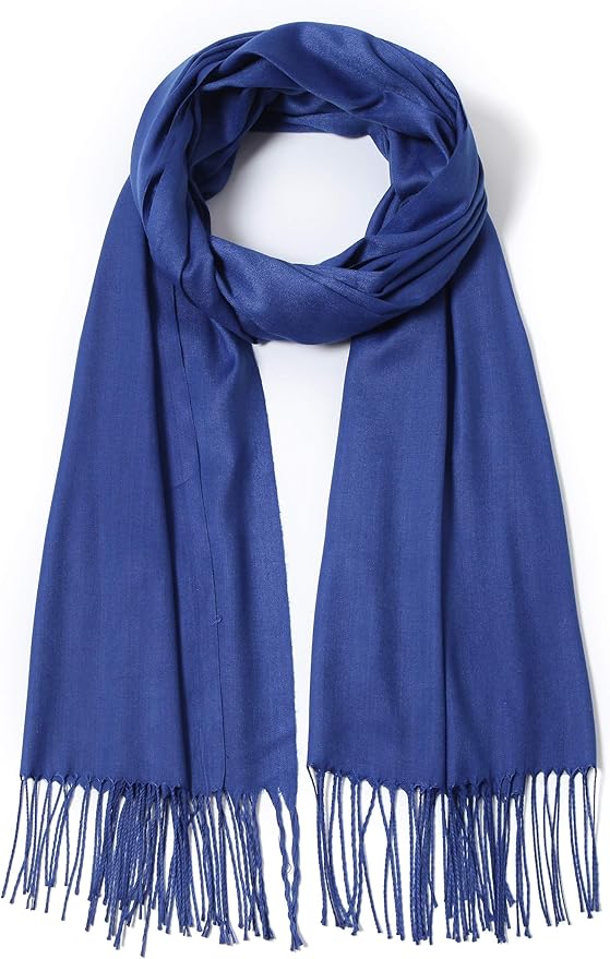 Cindy & Wendy Pashmina Shawls and Wraps Large Scarfs for Women Wedding Party Bridal Long Fashion Solid Shawl Wrap Fringes