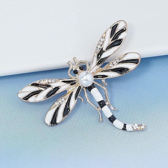 Gleamart Dragonfly Brooch Pin Acrylic Fly Insect Breastpin for Women Clothing Corsage