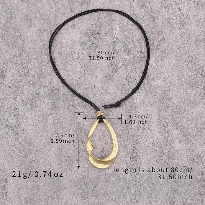 Boho Necklaces for Women Chunky Circle Necklace Layered Boho Circle Leather Choker Necklace Long Vintage Necklaces Bohemian Jewlery Gifts